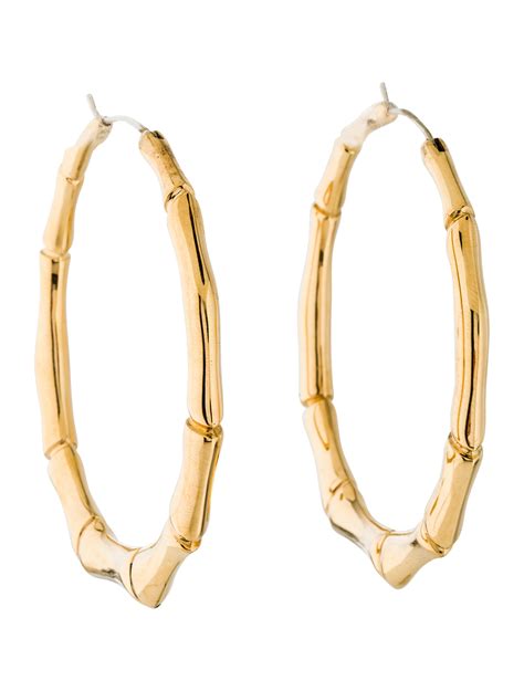 gucci gold ohrringe|Gucci bamboo earrings.